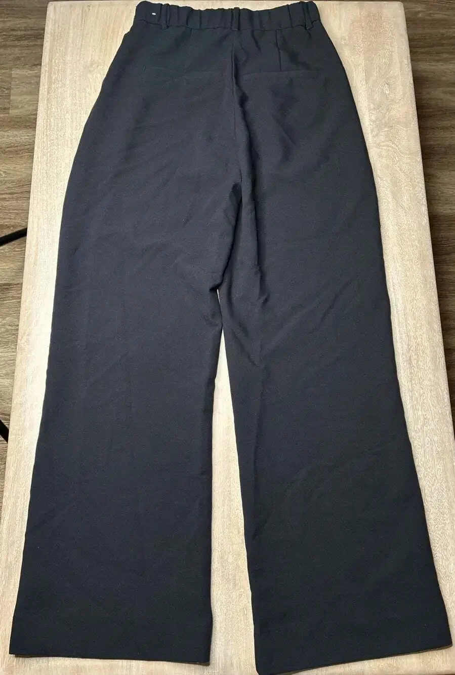 Abercrombie A&F Sloane Tailored Wide Leg Pant Black Size 27